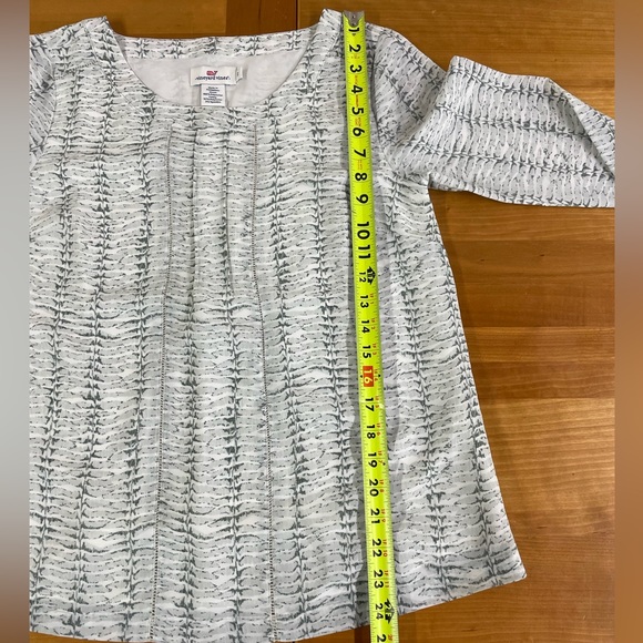 Vineyard Vines Fern Print Ladder Lace blouse top 2 - Picture 8 of 10